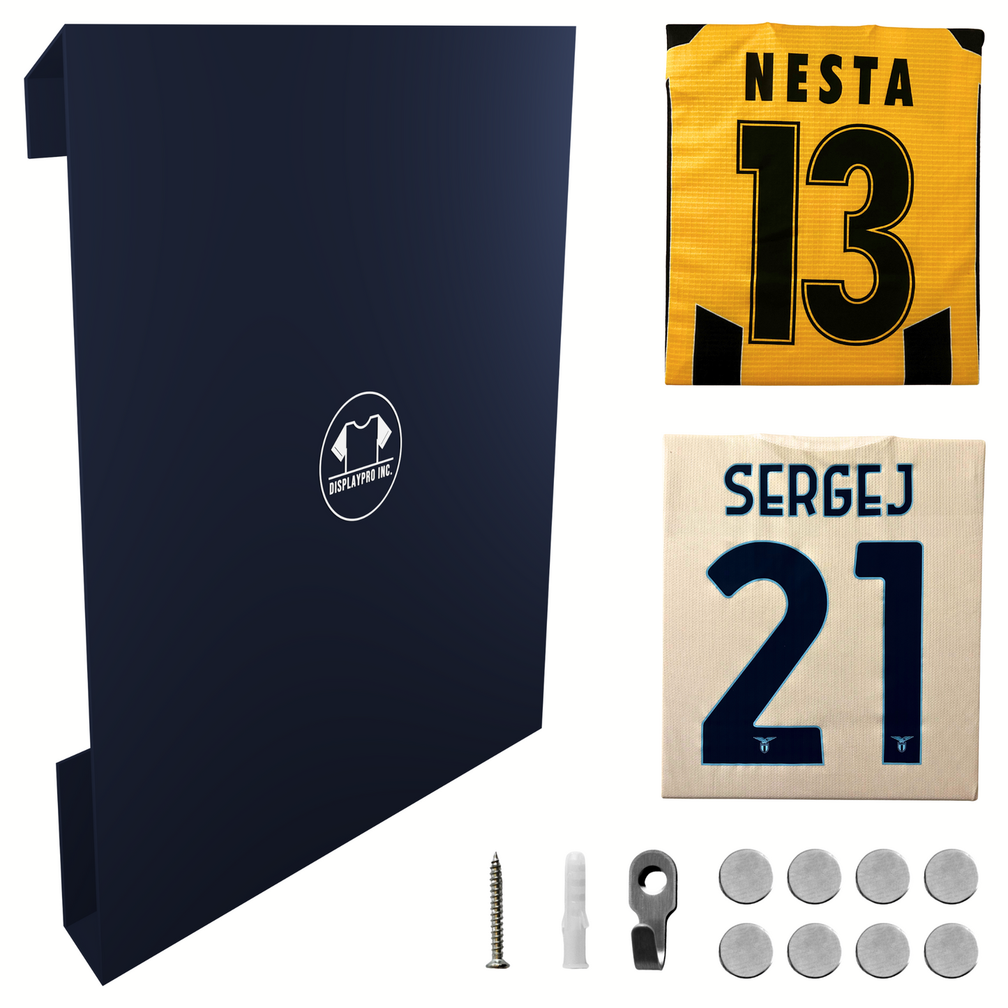 Grand cadre d'affichage de maillot de football