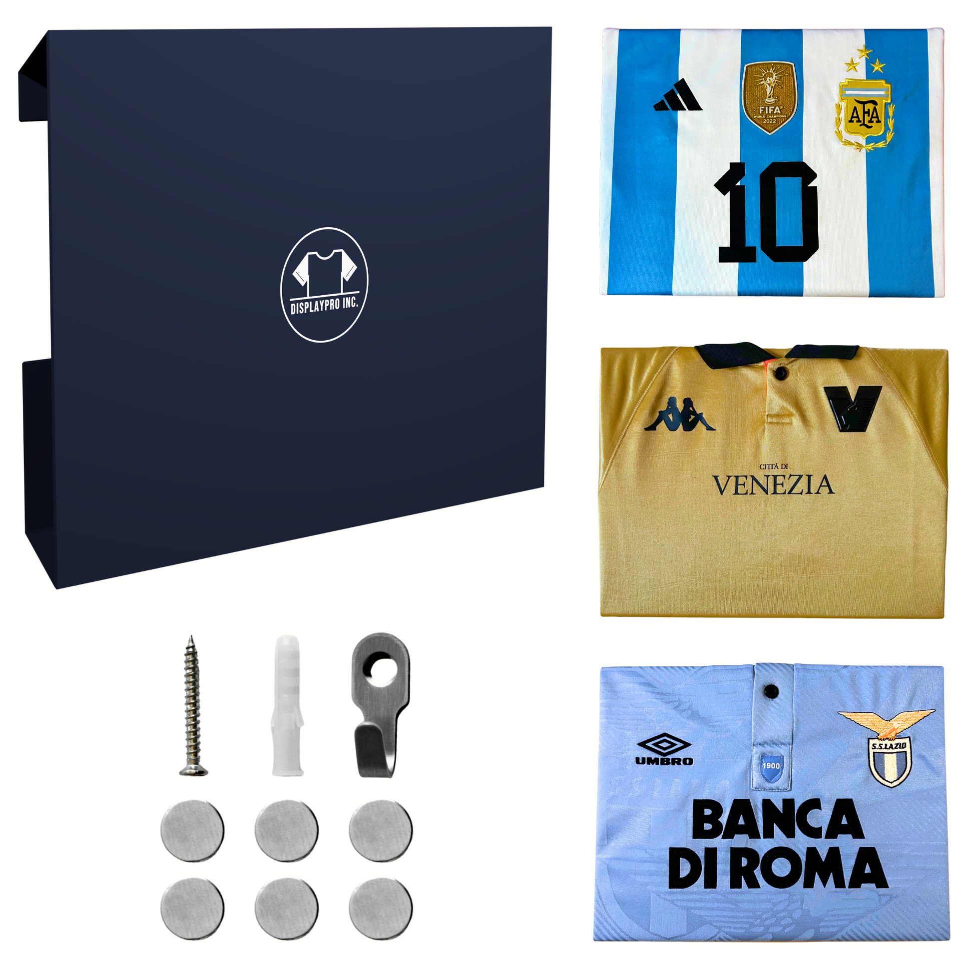 Petit cadre d'affichage de maillot de football - Main Image